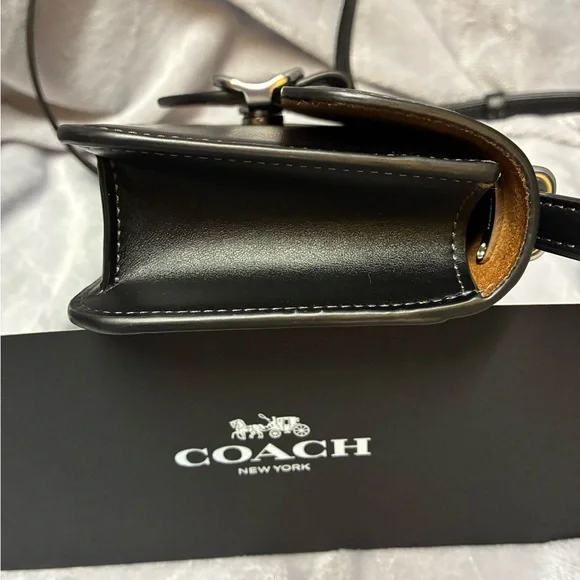 Coach Morgan Mini Crossbody Bag in Black Leather, CO980 - Picture 5 of 9